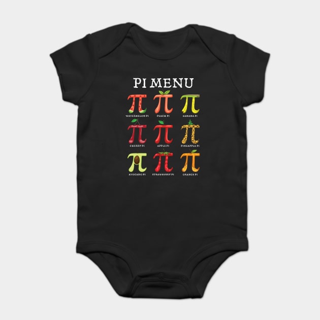 Pi Menu Baby Bodysuit by GoshWow®